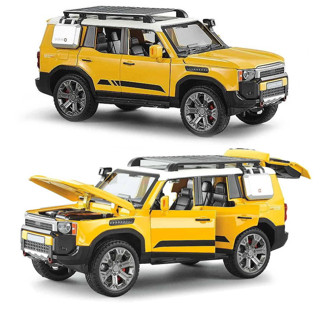 Vibrant Yellow 1:22 Diecast SUV Model 6 Vibrant Yellow 1:22 Diecast SUV Model - Image 6