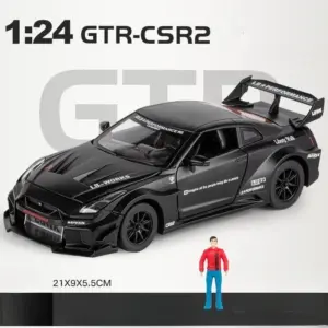 1:24 Diecast GTR CSR2 R34 Sports Car Model 16 Sa6afe5bbd83143cb998bc96bf99621a6e