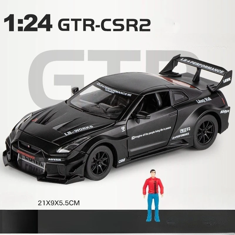 1:24 Diecast GTR CSR2 R34 Sports Car Model 7 1:24 Diecast GTR CSR2 R34 Sports Car Model - Image 7