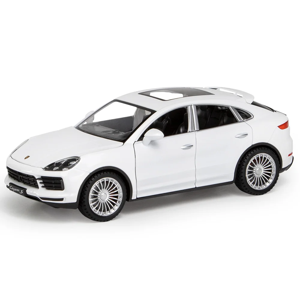 White 1:24 Scale Porsche Cayenne S Model Car 7 White 1:24 Scale Porsche Cayenne S Model Car - Image 7
