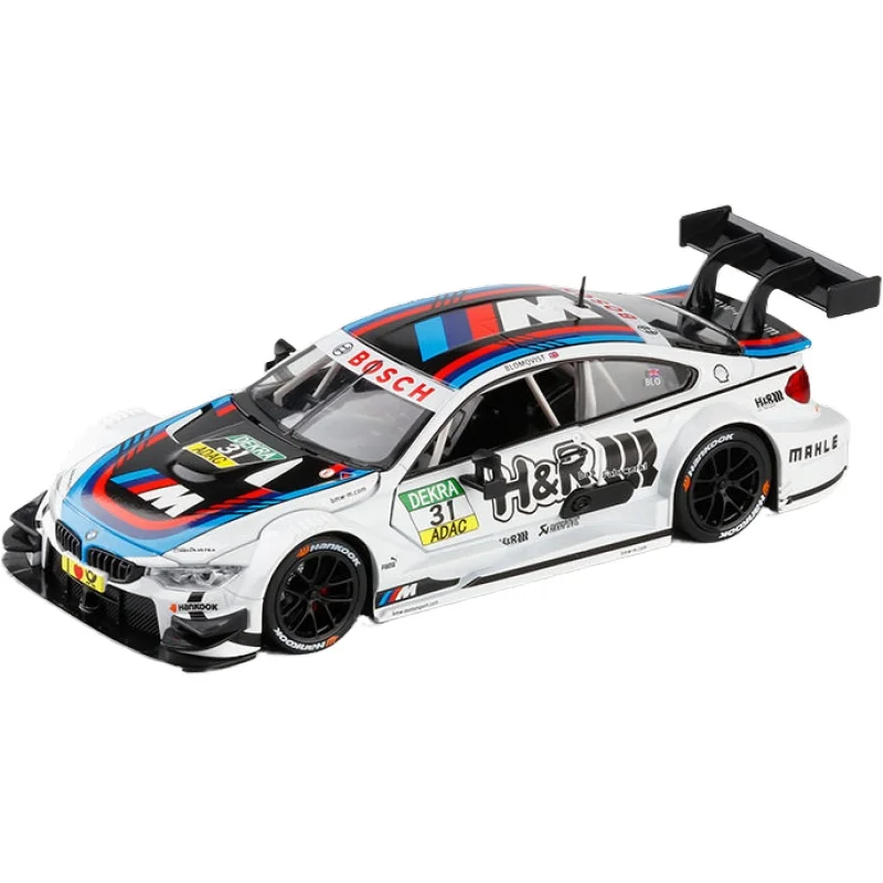 Vibrant Yellow BMW M4 DTM 1:24 Diecast Model 5 Vibrant Yellow BMW M4 DTM 1:24 Diecast Model - Image 5