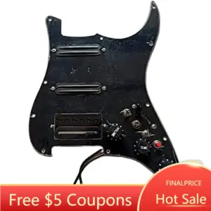 Black SSH Strat Pickguard with Mini Humbucker 7 Sa72261d919a843bda328ca202fabaad0w