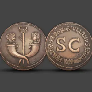 Vintage Roman Copper Replica Pendant