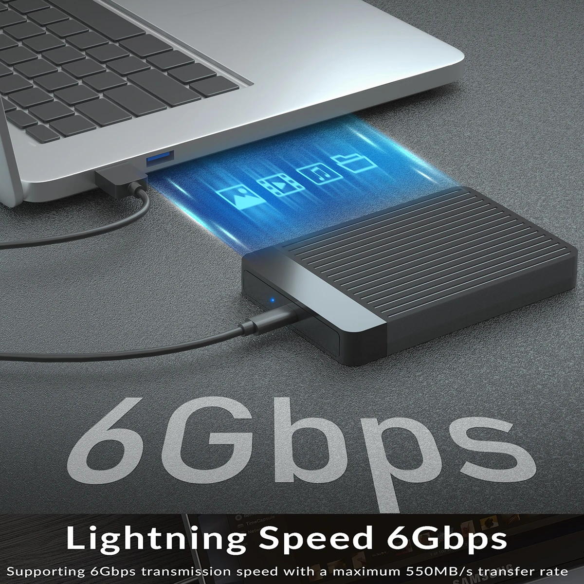 Sleek 2.5-Inch SATA External Hard Drive Enclosure 3 Sleek 2.5-Inch SATA External Hard Drive Enclosure - Image 3