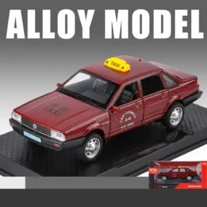 Red Volkswagen Santana Taxi diecast model 1:32 scale 19 Sa78496bccca54e47b6add80a9af6ffdaG