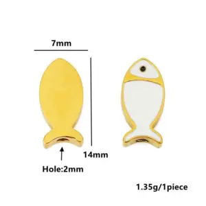 Vibrant Stainless Steel Fish Charm Set 14 Sa78bf9c3dc8b4fa28b3a9b01fab9b4b2G