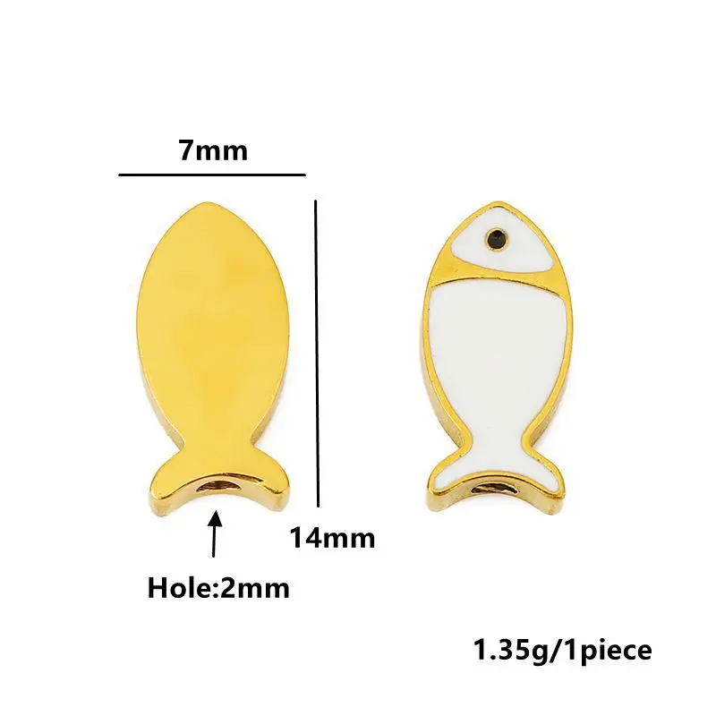 Vibrant Stainless Steel Fish Charm Set 5 Vibrant Stainless Steel Fish Charm Set - Image 5