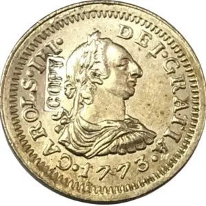 Antique 1773 Carlos III Coin Replica