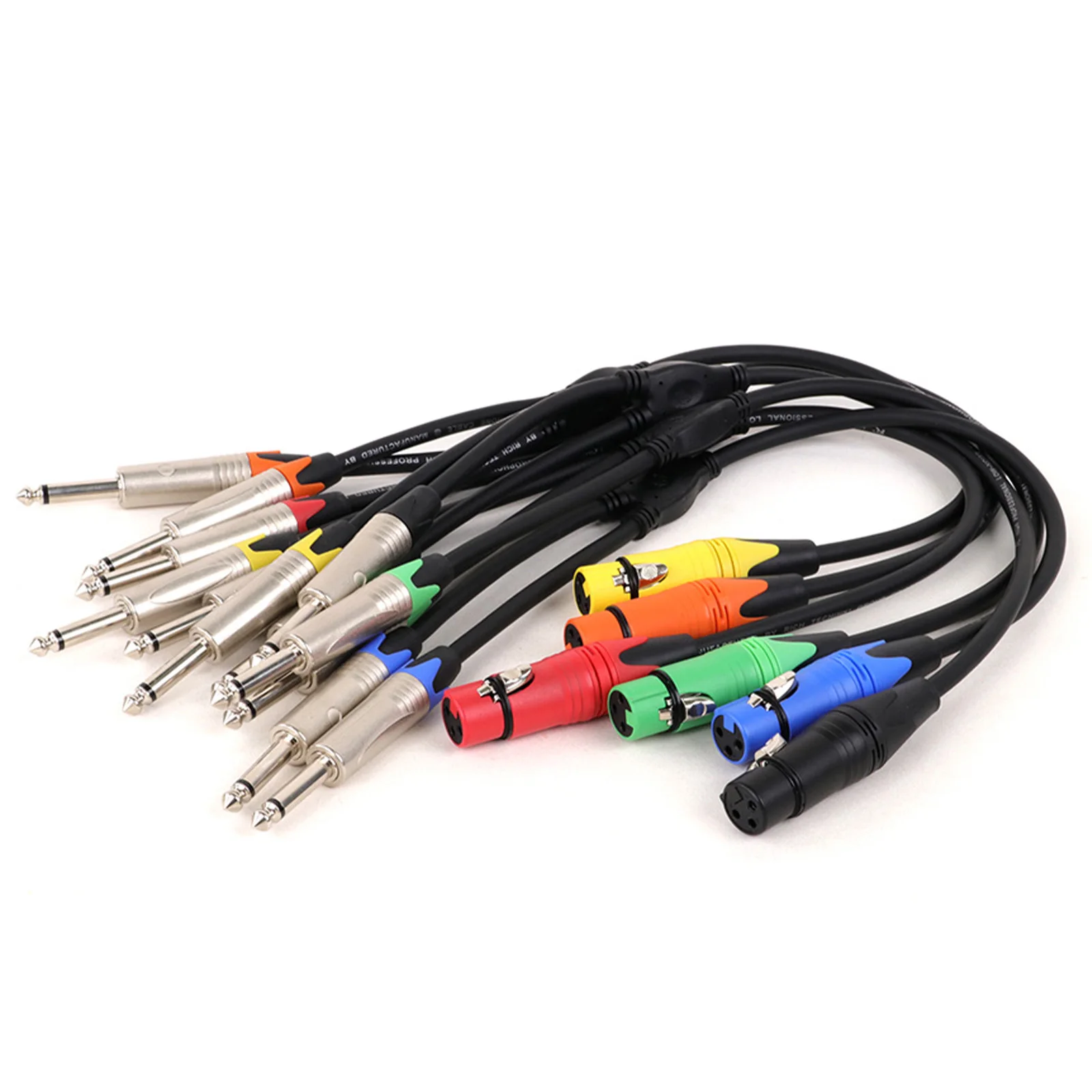 Multi-Colored XLR to Dual 6.35 Splitter Cable 6 Multi-Colored XLR to Dual 6.35 Splitter Cable - Image 6