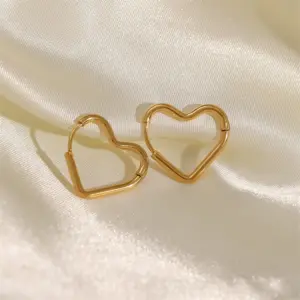 Stainless Steel Heart-Shaped Earrings 10 Sa7aaddf524574196b2d974b510944ef9L
