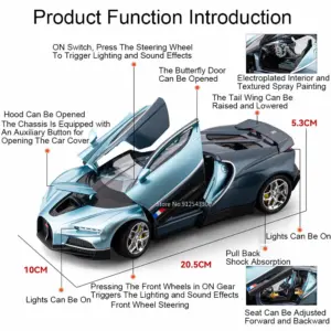 1:24 Scale High-End Sports Car Model 11 Sa7cbafbd7ea84d7f8f5a051d3c5bfacdy