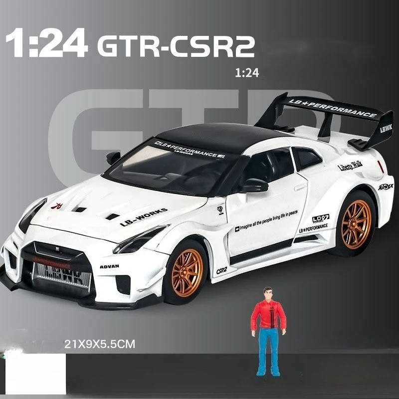 1:24 Diecast GTR CSR2 R34 Sports Car Model 6 1:24 Diecast GTR CSR2 R34 Sports Car Model - Image 6