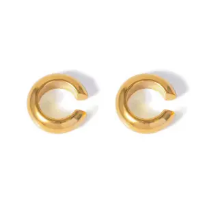 Stainless Steel Heart Zirconia Hoop Earrings 17 Sa7d2cadcf5a9401b9cc62020365dc869U