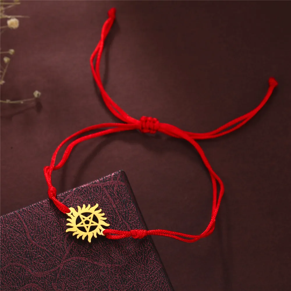 Mystical Sun Pentagram Stainless Steel Bracelet 8 Mystical Sun Pentagram Stainless Steel Bracelet - Image 8