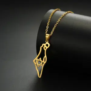Israel Map Pendant Necklace for Women 8 Sa7ead3766c1e4713be43c082d30b302d3