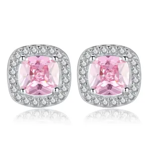 Sterling Silver Round Earrings with Cubic Zirconia 9 Sa7ed816b75824fc4aa582f7f3aaa060c7