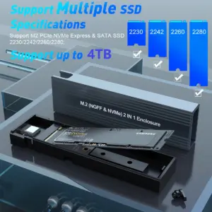 Dual Protocol M.2 SSD Enclosure with USB-C 14 Sa80845345a4c411c91d8927cb82fdb89R