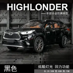 Black Toyota Highlander 1:24 Scale Diecast Model 13 Sa815c707747f4acd9ff079fac9877af2m