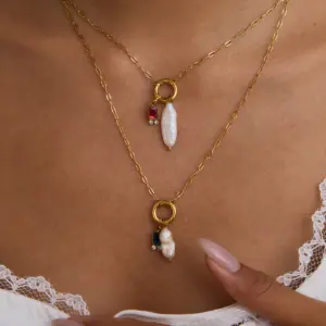 Elegant Stainless Steel Birthstone Necklace for Women 15 Sa82978a7ba014a38bcd3c4ca524c781eT 1