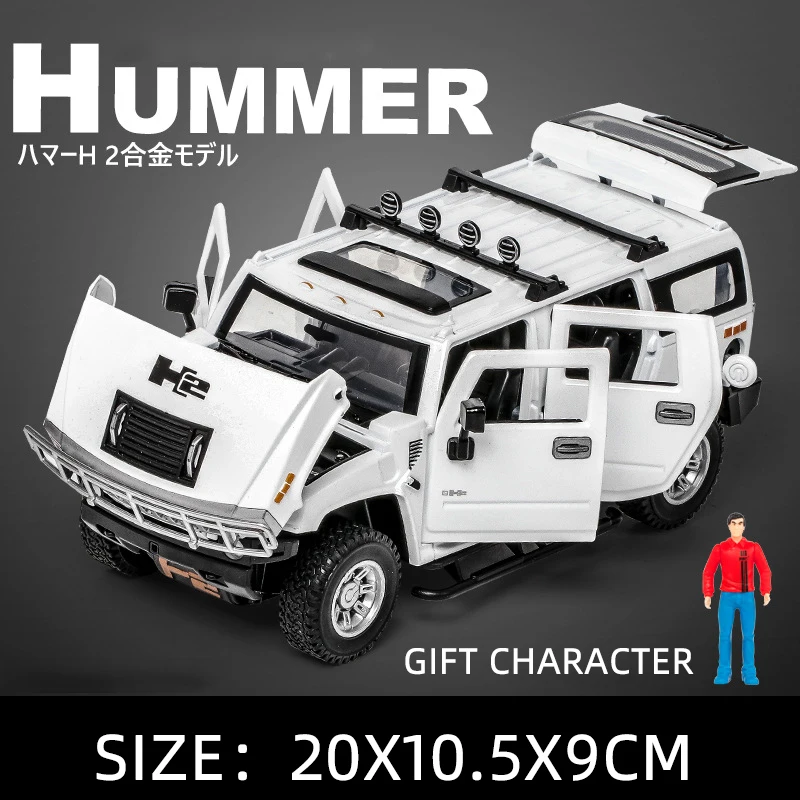 Vibrant Yellow 1/24 Scale Hummer H2 Diecast Model 7 Vibrant Yellow 1/24 Scale Hummer H2 Diecast Model - Image 7