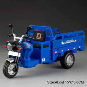 Vivid Blue Diecast Tricycle Model 19 Sa8917fa7d15b40e28082f2283b44b9625