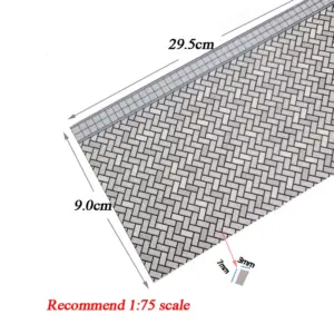 Miniature Brick Pavement Model Plates for Scales 1:87–200 17 Sa8cd4206f9f842f79fff7665171d9221i