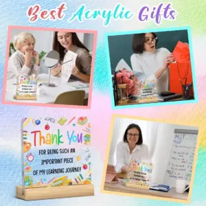 Colorful Acrylic Thank You Sign for Teachers 10 Sa91589d002424a7582308c832cadc4dft