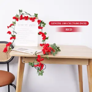 Vibrant Pink Silk Flower Vine for Decor 17 Sa924e66dc4114f319636f0cfe99f306at