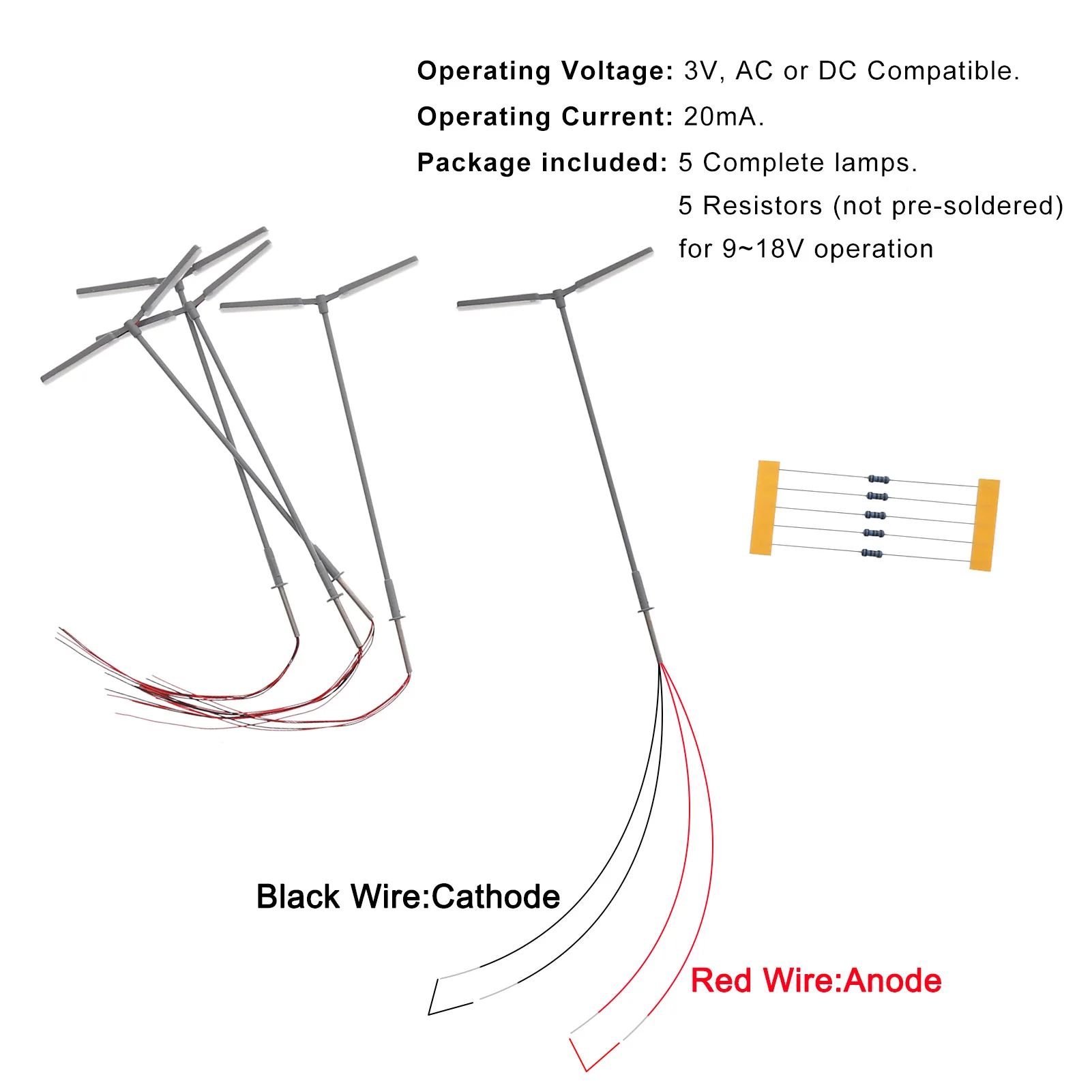HO Scale Street Lamp Set with LEDs 5 HO Scale Street Lamp Set with LEDs - Image 5
