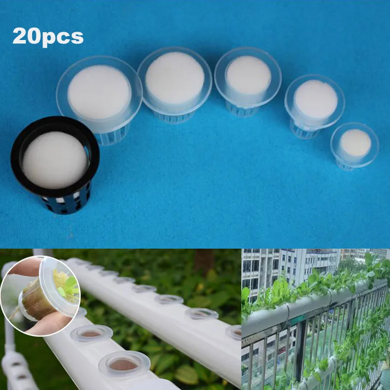 Hydroponic Grow Pots with Nursery Media Set 1 Hydroponic Grow Pots with Nursery Media Set