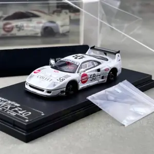 White 1:64 Scale Race Car Model