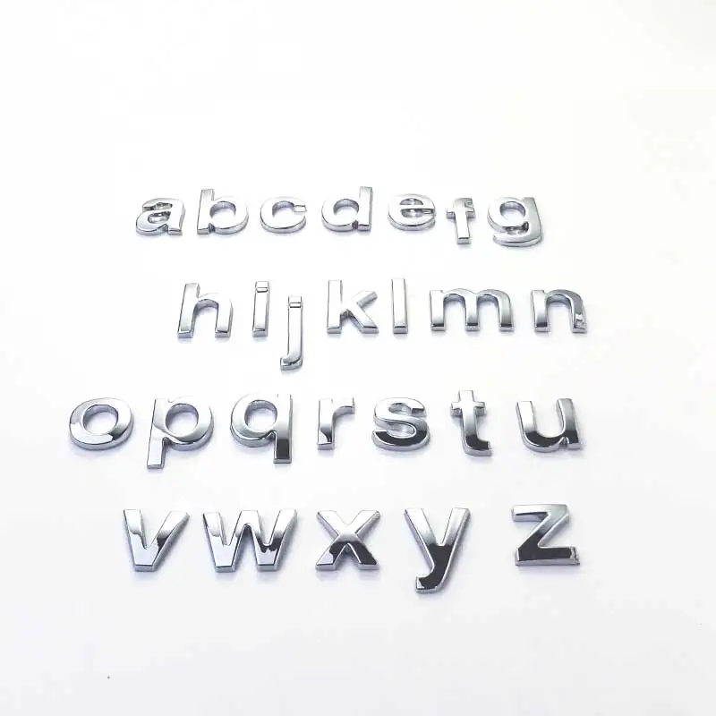 Chrome Lowercase Letter Set for Customization 2 Chrome Lowercase Letter Set for Customization - Image 2
