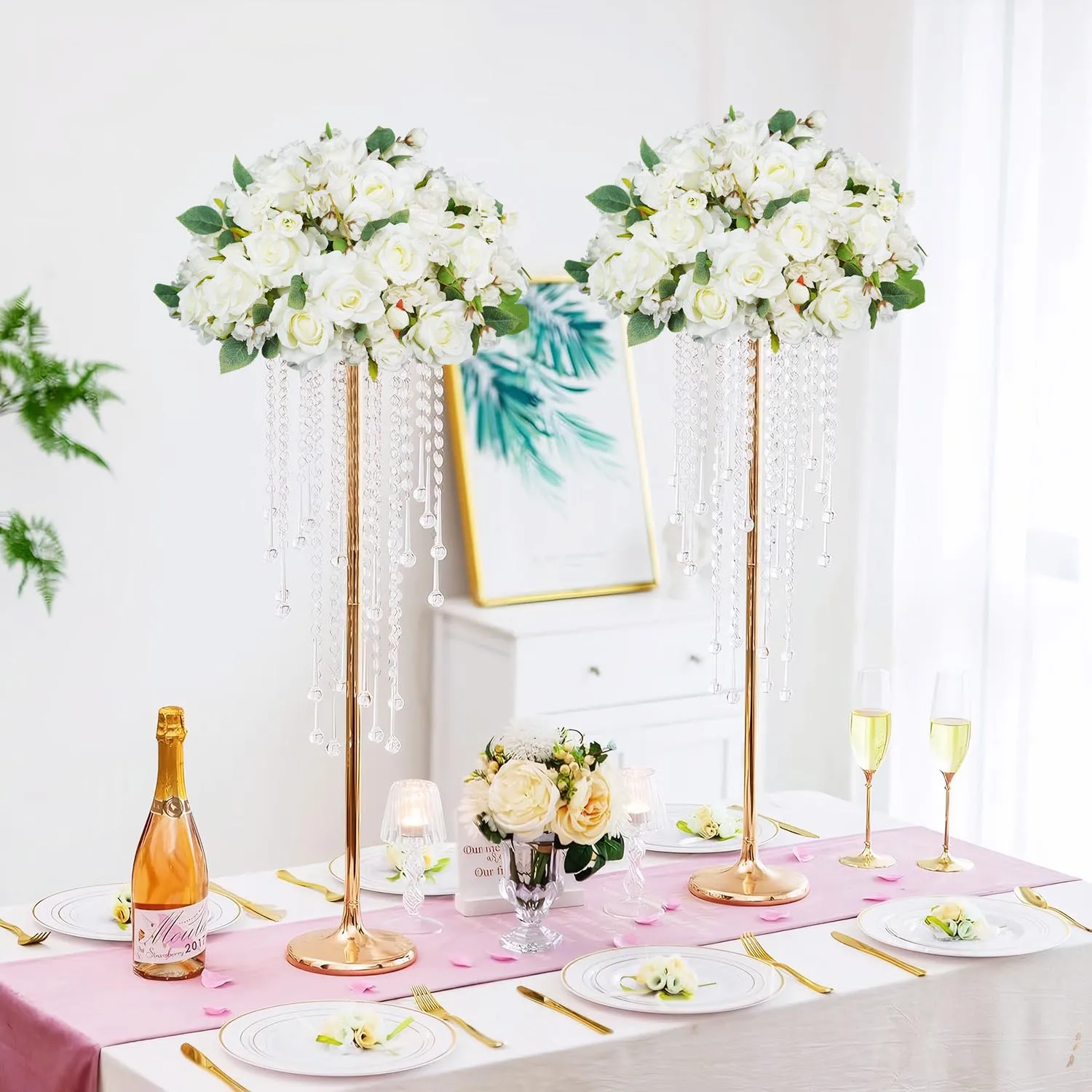 White Rose Artificial Flower Ball for Events 3 White Rose Artificial Flower Ball for Events - Image 3