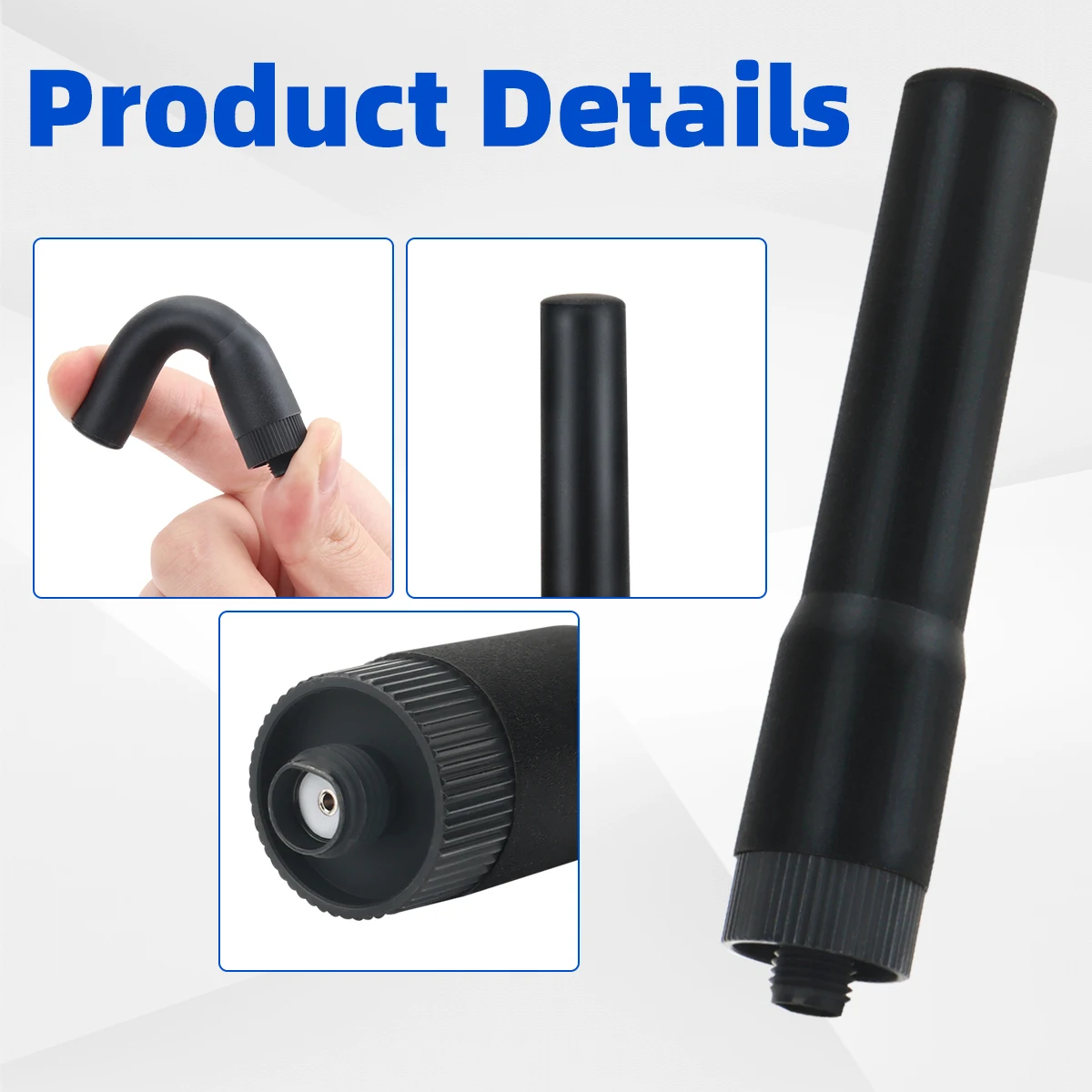 7 cm Bright Green Soft VHF/UHF Antenna for Radios 6 7 cm Bright Green Soft VHF/UHF Antenna for Radios - Image 6