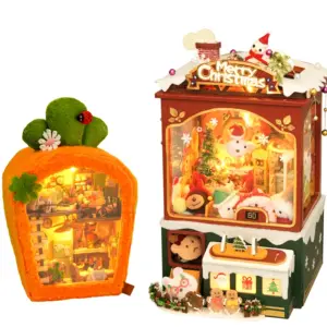 DIY Miniature Dollhouse Kit with Lighting