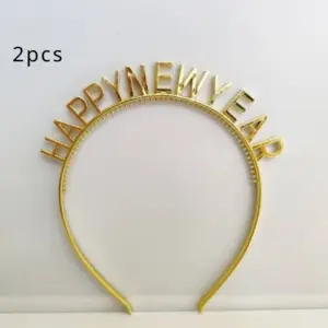 HAPPY NEW YEAR Headbands Set (6 Pieces) 12 Sa9e892f18a164237986a0f06f05ff737l