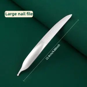 Stainless Steel Nail File in Dual Lengths 13 Sa9f3f13897ab4379a6e3355db86d3f91O