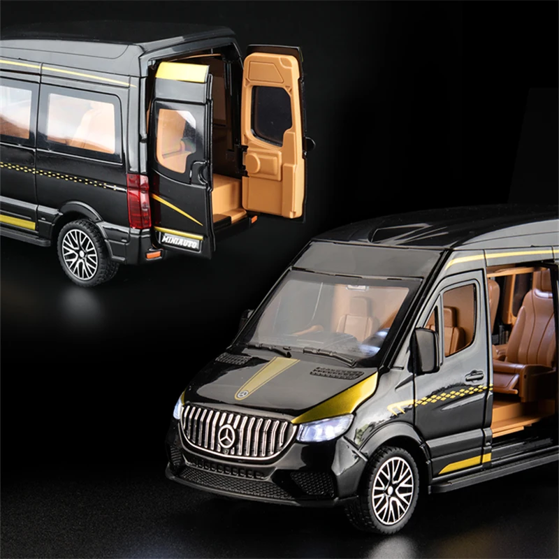 Black Mercedes-Benz Sprinter Van Model 1:24 Scale 5 Black Mercedes-Benz Sprinter Van Model 1:24 Scale - Image 5
