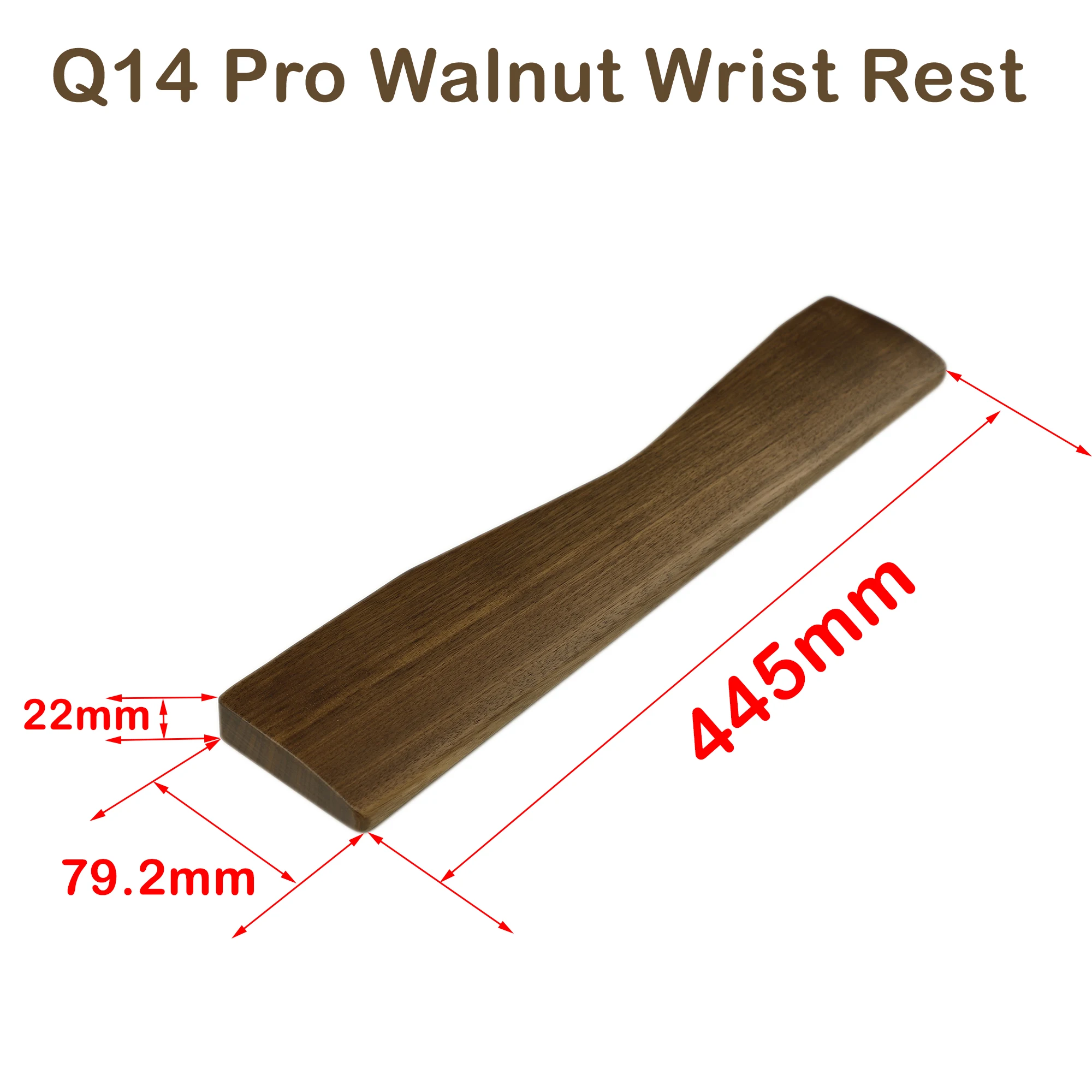 Walnut Wooden Wrist Rest for Keychron Pro Models 9 Walnut Wooden Wrist Rest for Keychron Pro Models - Image 9