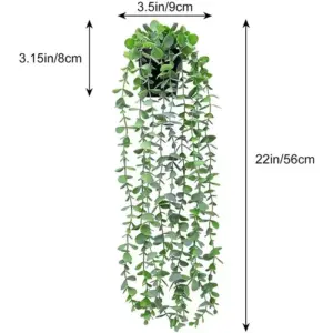 Artificial Eucalyptus Rattan Hanging Plant 50-85cm 17 Saa1cef92f1934a35a68eb53fcdaae970a