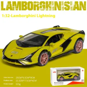 Green Lamborghini SIAN 1:32 Diecast Model 19 Saa531bb73eb74acd89b138c84413587ab