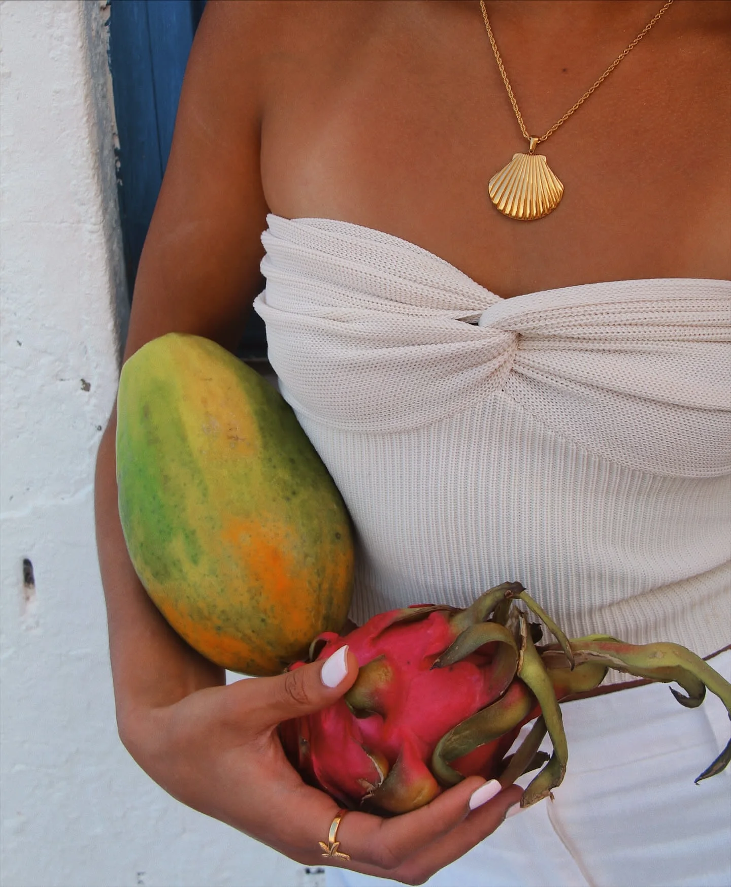 Coastal-Inspired Stainless Steel Gold Pendant Necklace 4 Coastal-Inspired Stainless Steel Gold Pendant Necklace - Image 4