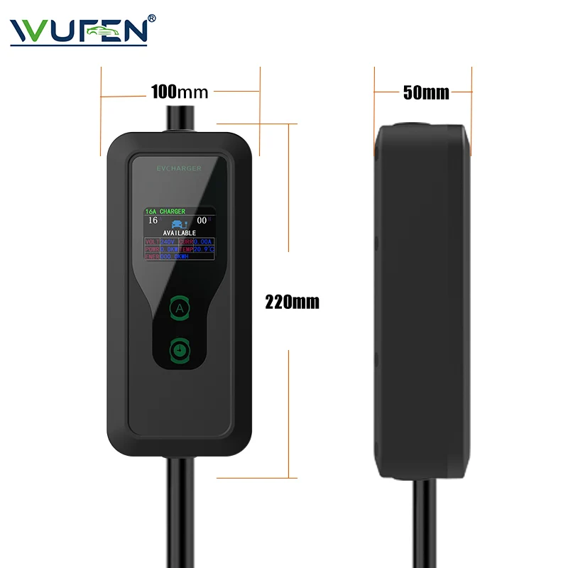 Black Portable EV Charger with Digital Display 5 Black Portable EV Charger with Digital Display - Image 5