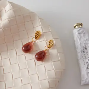 Elegant Stainless Steel Water Drop Earrings 12 Saa6c65dc33274354af80440e08185289H