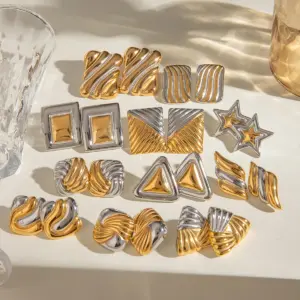 Modern Stainless Steel Geometric Earrings 13 Saa87053bb190402ba7412e8cb28ad4abV