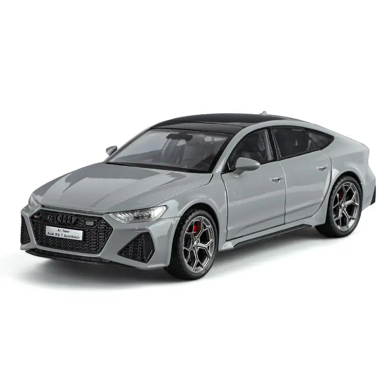 Silver Audi RS7 Sportback 1:24 Diecast Model 8 Silver Audi RS7 Sportback 1:24 Diecast Model - Image 8
