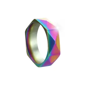 Unisex 6mm Geometric Rhombic Stainless Ring 16 Saa93fcdfe53d414e92798feb6acc3cbff