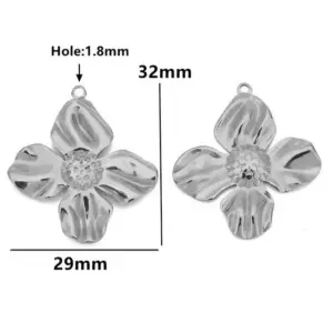 Stainless Steel Charm Set with Natural Motifs 19 Saaa2feb4ec434c33982f345e10bff77fs