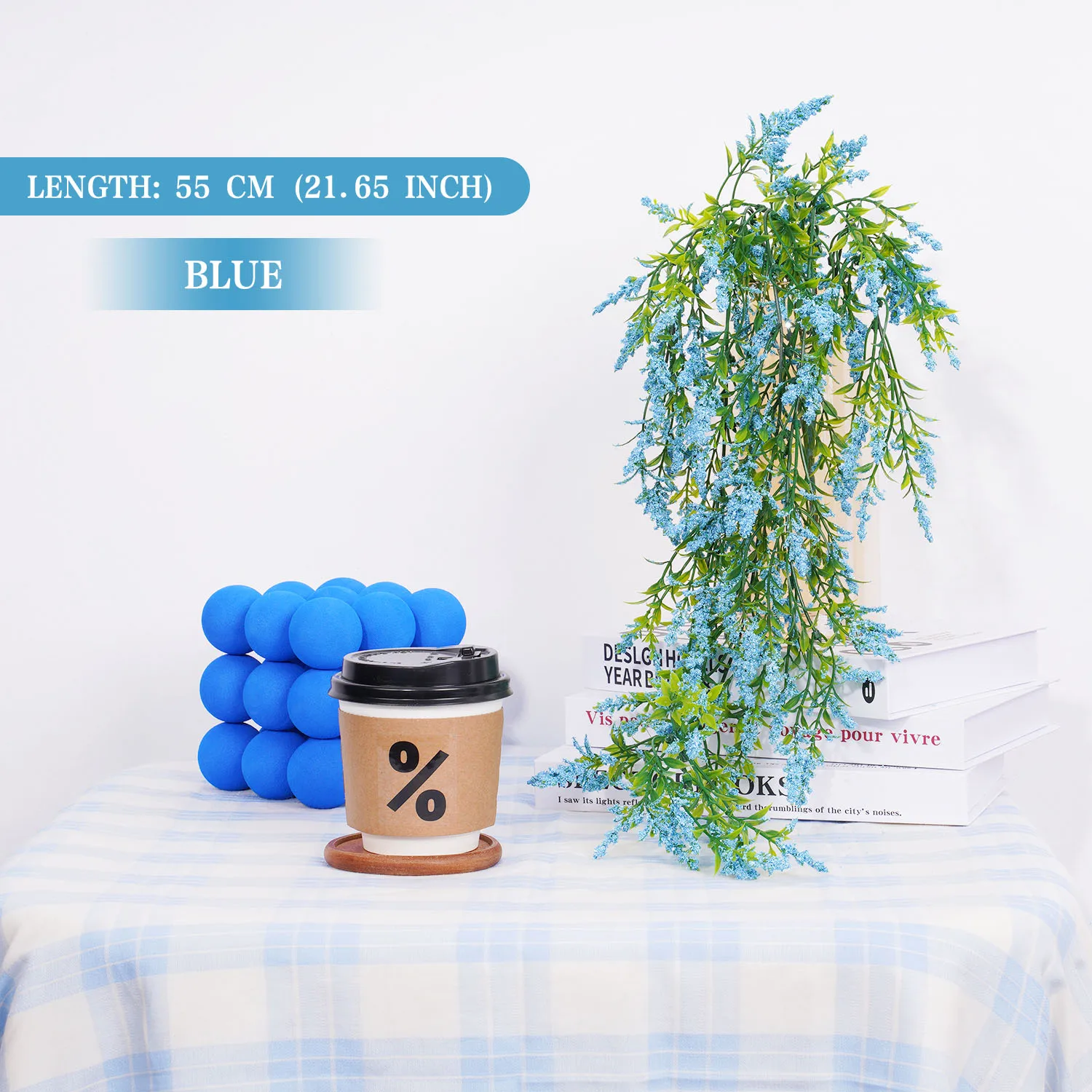 Artificial Pink Flower Vine Garland for Decor 8 Artificial Pink Flower Vine Garland for Decor - Image 8