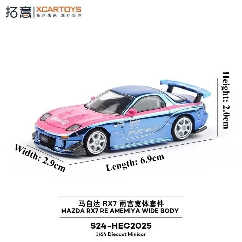 Pink Mazda RX7 1:64 Diecast Model Car 2 Pink Mazda RX7 1:64 Diecast Model Car - Image 2